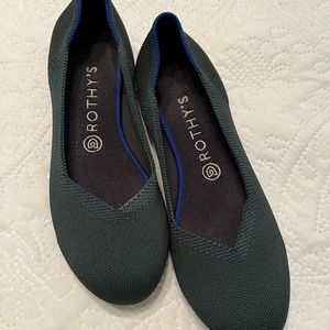 Rothy’s size 9 forest green